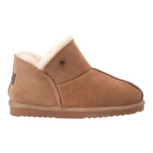 Warmbat Kapcie Pantofle Willow Suede z wełny merino w kolorze koniakowym dla kobiet (Kopie)